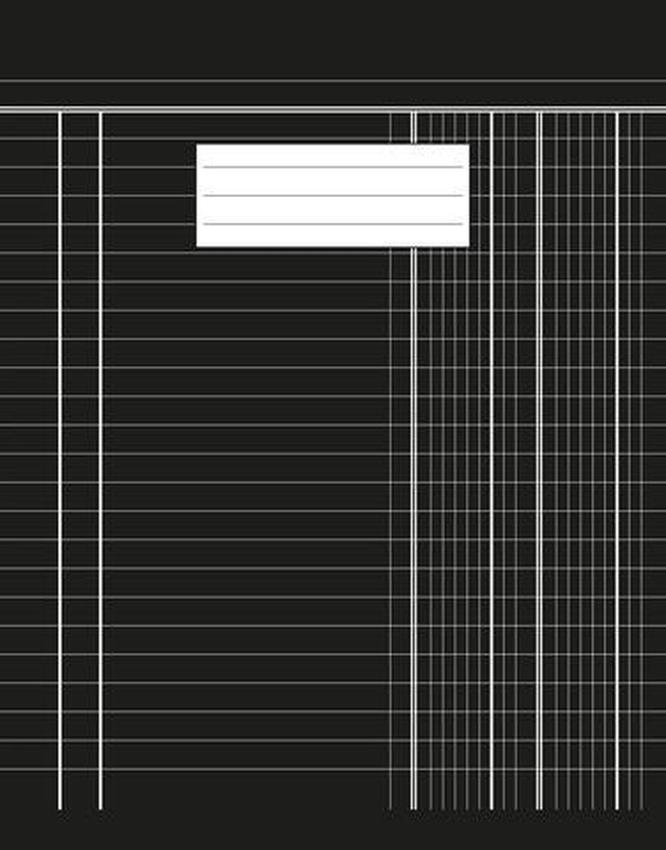 Cuaderno de contabilidad canguro - 210x165mm - papel sin cloro 70gr - negro - k-5517