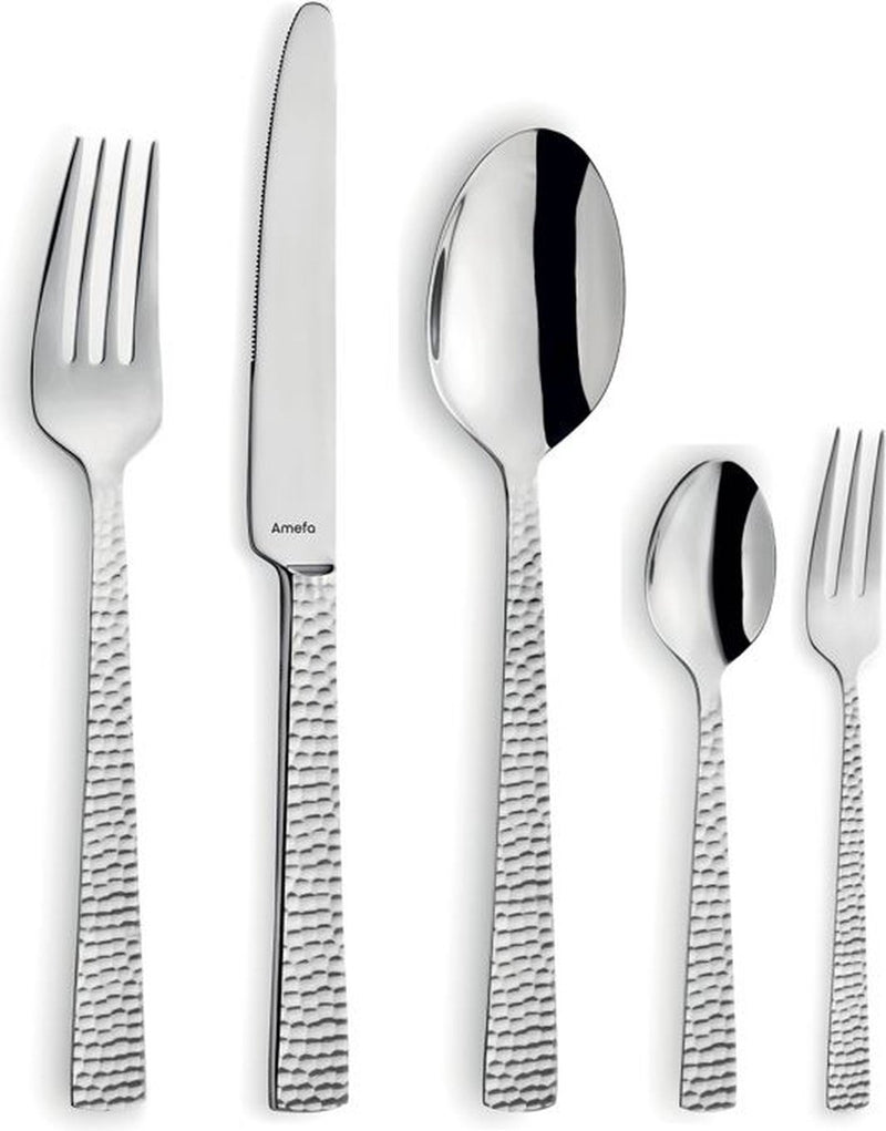 Amefa felicity - Set posate 30 pezzi - comprese forchette dolce - per 6 persone - Argento