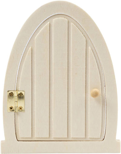 Creativ Company wooden miniature door with hinges, 13x10cm