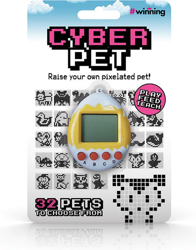 Animale domestico cyber #vincitore – portachiavi tamagotchi – animale domestico digitale – giocattolo pixel retrò – gioco interattivo con 32 animali