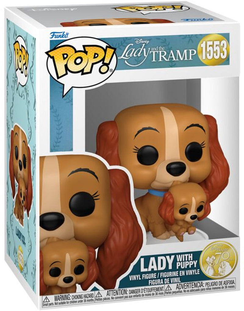 Funko lady y la vagabunda con figura de vinilo cachorro 1553 pop! multicolor unisex