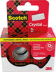 Scotch crystal tape plakband ft 19 mm x 7 | 5 m | dispenser + 3 rolletjes | ophangbaar doosje