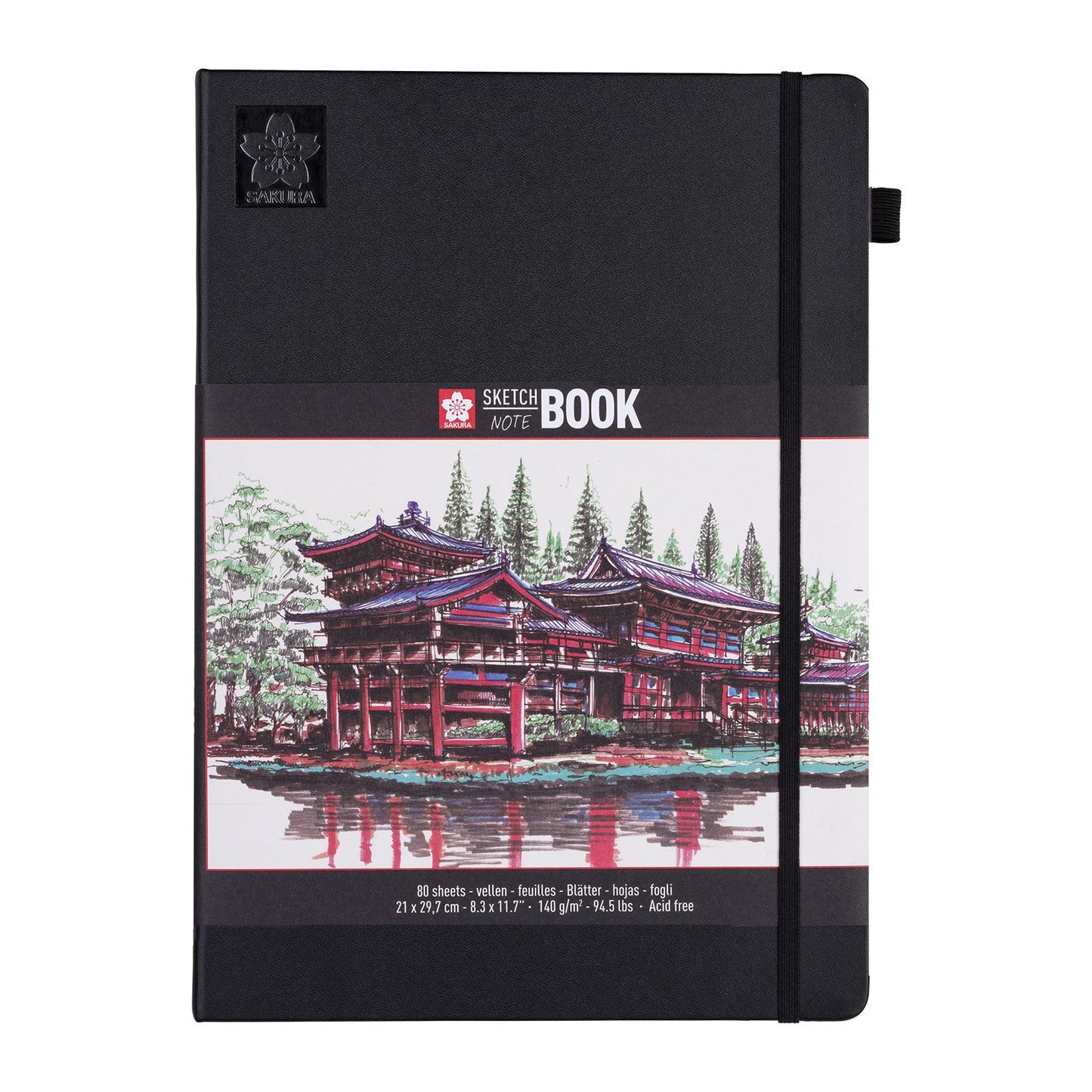 Sakura • schets- en notitieboek 80 pagina's crèmewit