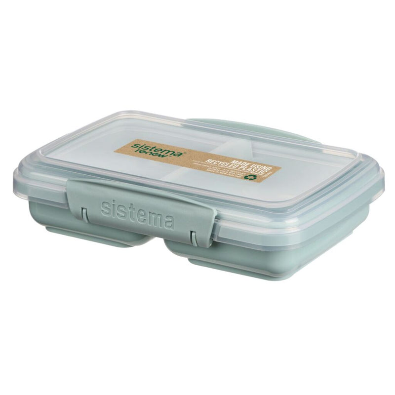 Sistema Sistema Snack Taking Box 2 Compartments 350 ml Assorti Blue Blue