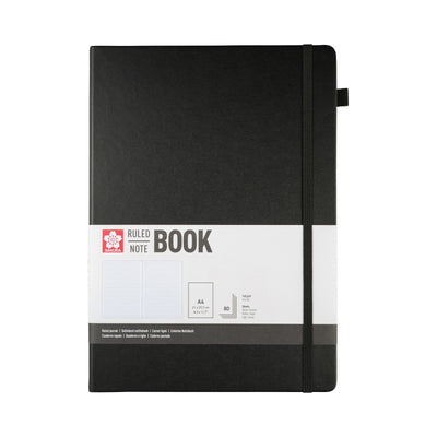 Sakura • notebook ruled 21x30cm black