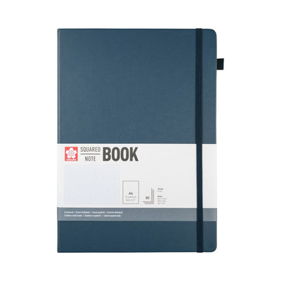 Sakura • notebook squared 21x30cm deep indigo