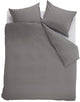 Funda nórdica uni algodón Ambiante - liso - twin xl - 260x200 220 cm - gris