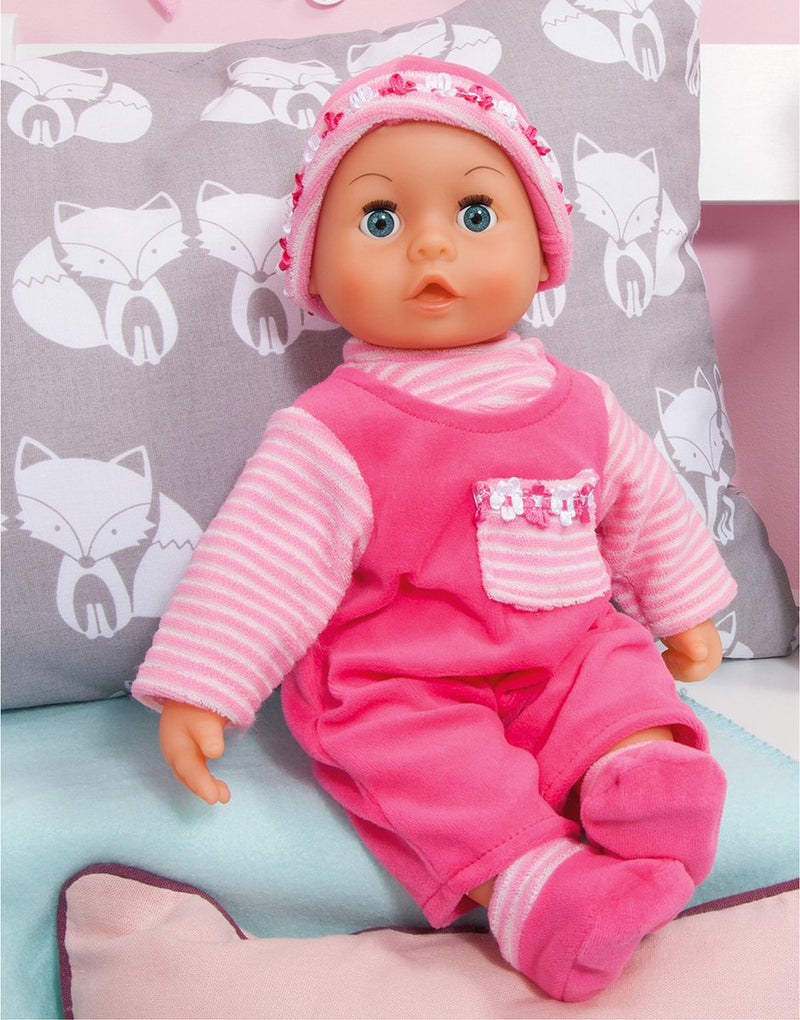 Bayer design - muñeco bebé primeras palabras bebé 38 cm en rosa