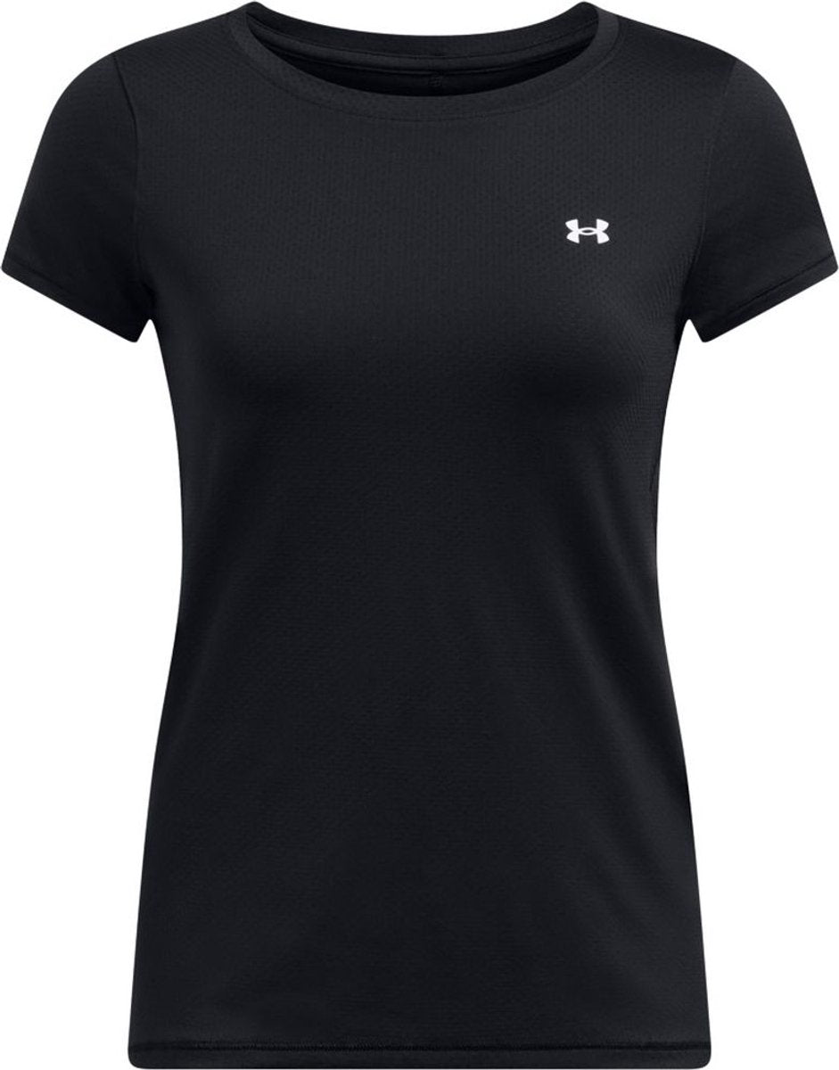 Camiseta deportiva Under Armour Tech Mesh de manga corta para mujer - negro