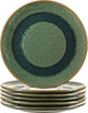 Leonardo matera - plato - ∅23cm - verde - 6 piezas