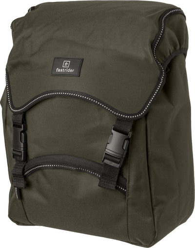 Borsa da bicicletta singola Fastrider unibag traffic basics verde militare CG