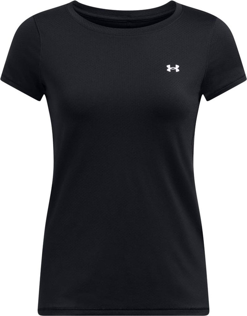 Under armour tech mesh short sleeve dames sportshirt - zwart