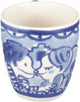 Mini tazza bionda Delft di Blond Amsterdam - 'kissing' - terracotta