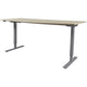 Zit-sta bureau schaffenburg lectro basic 180x180 eiken