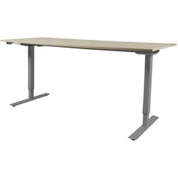 Escritorio para trabajar sentado o de pie Schaveburg Lectro Basic 180x180 roble