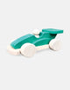 Indigo jamm ® houten raceauto turquoise – houten speelgoedauto voor kinderen – formuleauto van hout