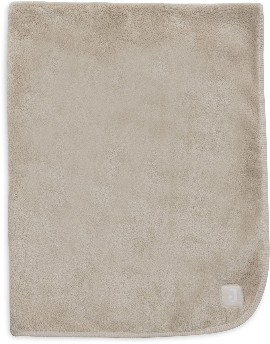 Coperta per culla Jollein - 100x150 cm - jersey sherpa basic - sabbia calda