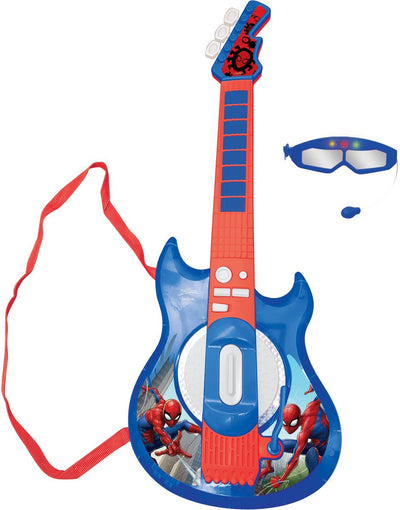 Lexibook spider-man electronic lighting gitaar met microfoon in glasses shape