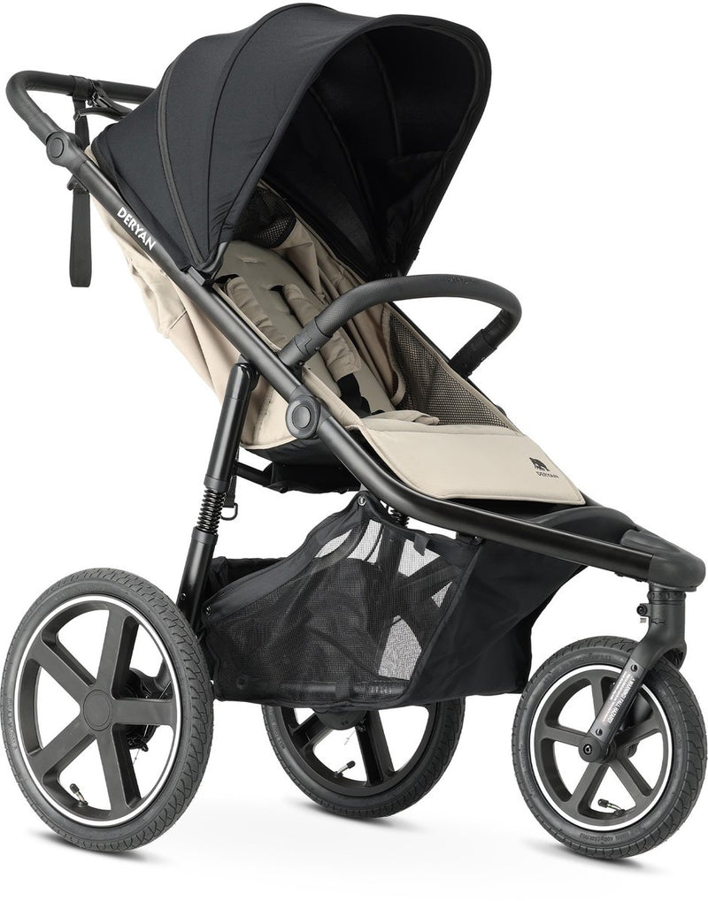 Cochecito Deryan Bolt Running - Cochecito para correr - Mosquitera - Crema