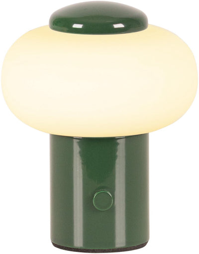 Lucide gustav - lámpara de mesa recargable - batería recargable - ø 8 cm - LED regulable - 1x0,8w 2700k - verde | esencial