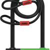 Lucchetto a U Abus ultra mini 410k 150hb180 incl. cavo cobra loop e staffa sh34