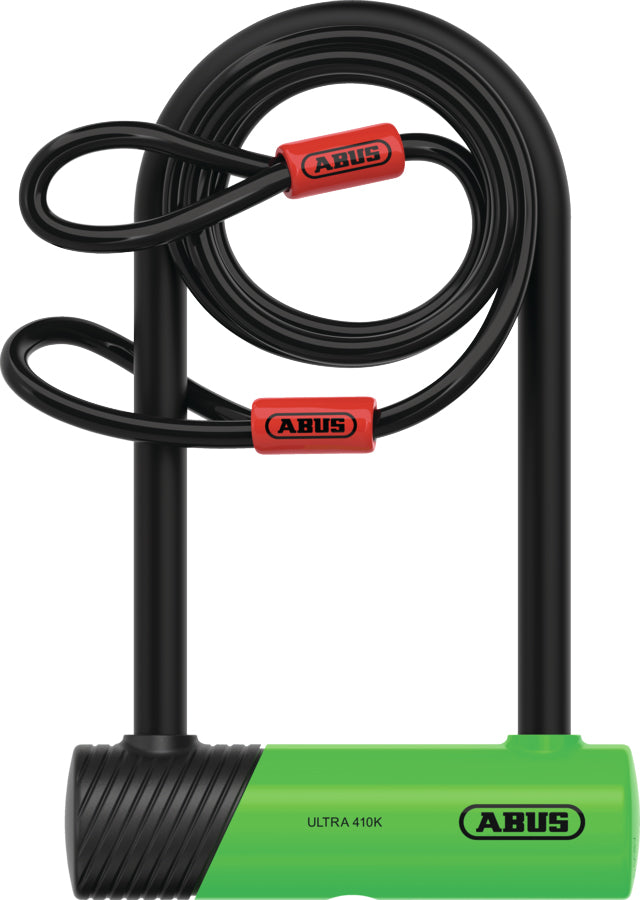 Lucchetto a U Abus ultra mini 410k 150hb180 incl. cavo cobra loop e staffa sh34