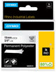 Dymo rhino industriële labels | permanent polyester | 19 mm x 3,5 m | zwarte afdruk op transparant | zelfklevende labels voor rhino labelmanager labelprinters