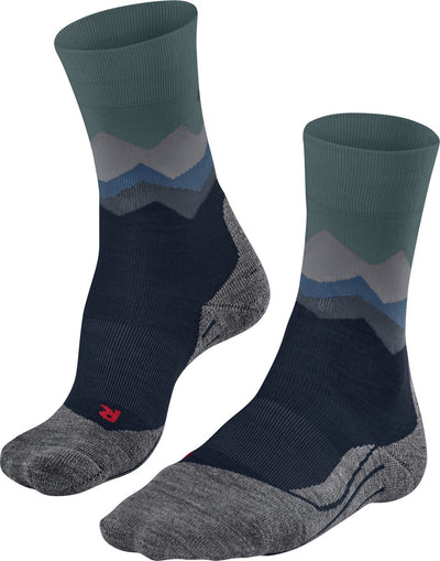 Falke tk2 anti-blaar dik wol functioneel materiaal wandelsokken heren blauw - maat 44-45
