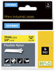 Nastro per etichette Dymo rhino nero su giallo 19 mm x 3,5 m