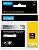 Dymo rhino industriële labels | permanent polyester | 19 mm x 3,5 m | zwarte afdruk op metallic | zelfklevende labels voor rhino labelmanager labelprinters