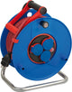 Avvolgicavo Brennerstuhl garant bretec ip44 per cantieri edili e commerciali, 40 m (in plastica speciale, per l'impiego in cantieri edili e uso esterno continuo, made in Germany), blu