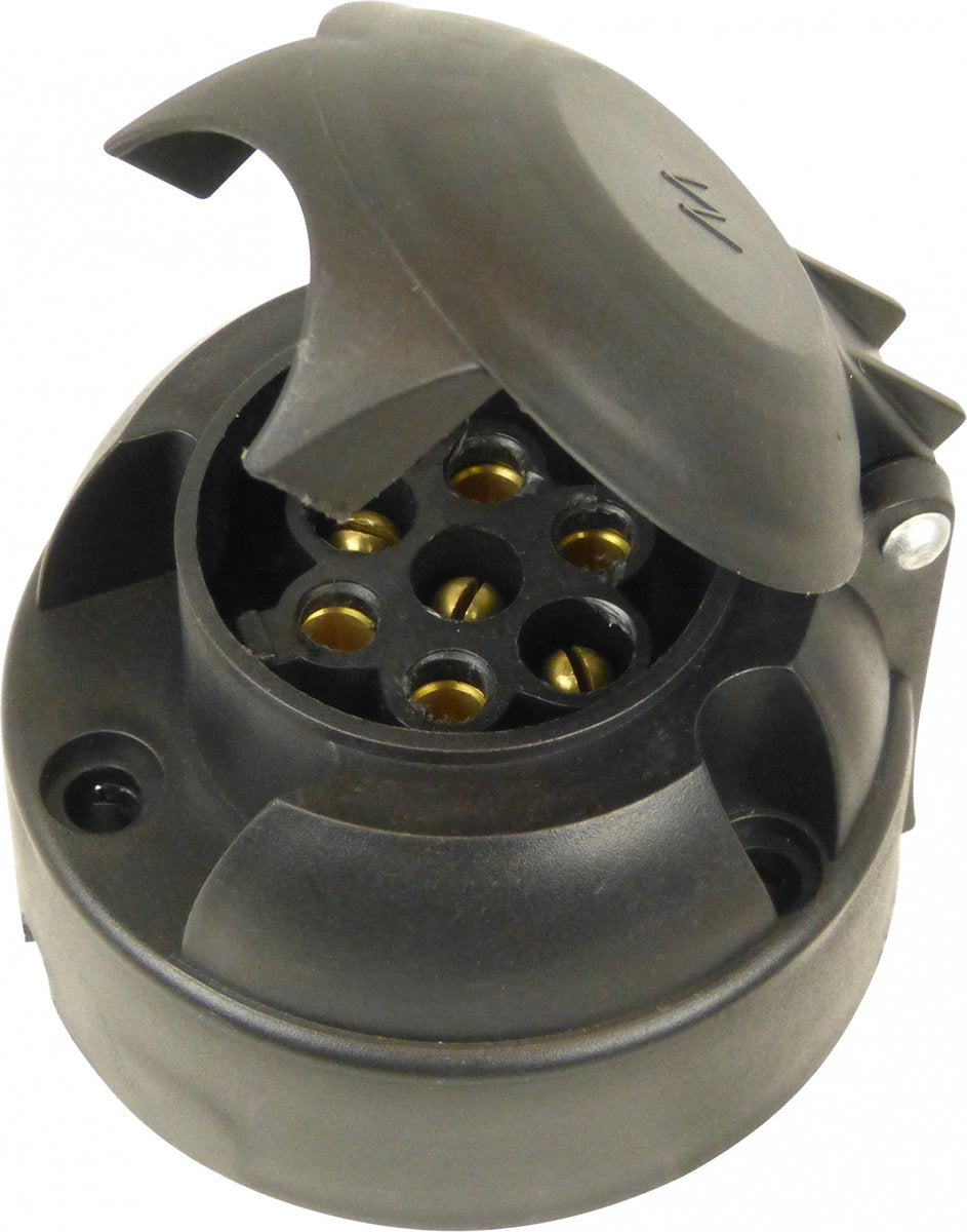 Carpoint stekkerdoos 7-polig 6cm - zwart