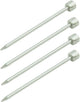 Pasador de roca de cabeza plana Proplus - aluminio - 15 cm - juego de 4