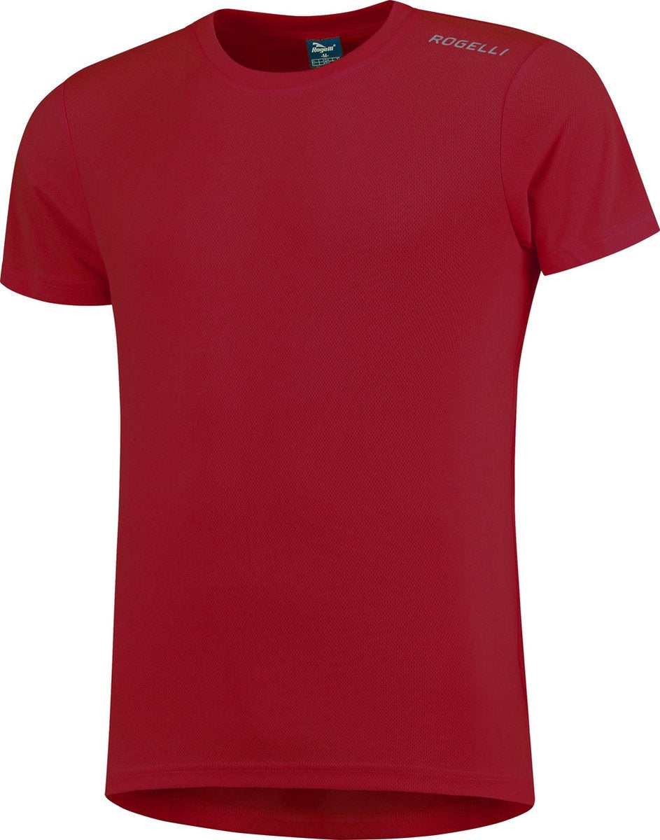 Rogelli promo hardloopshirt heren - korte mouwen - rood - xxl