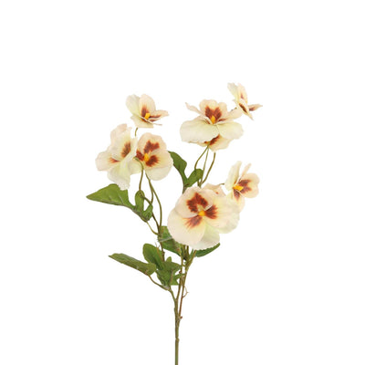 Roberts collection rama artificial arbusto de violín blanco amarillo 45cm