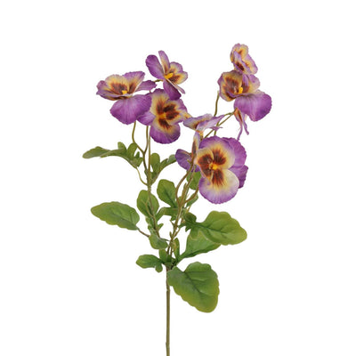 Roberts collection rama artificial arbusto de violín violeta amarillo 45cm