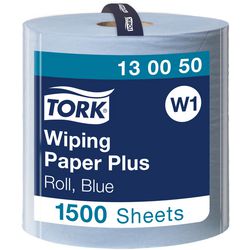 Carta per pulizia Tork W1 a 2 strati blu