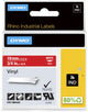 Dymo rhino industriële vinyl labels | 19 mm x 5,5 m | witte afdruk op rood | zelfklevende labels voor rhino labelmanager labelprinters