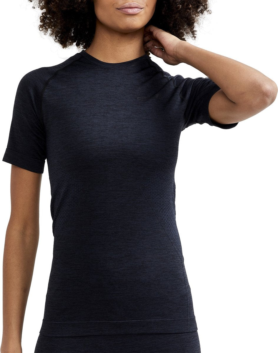 Maglia termica da donna Craft Core Dry Active Comfort SS W - nera