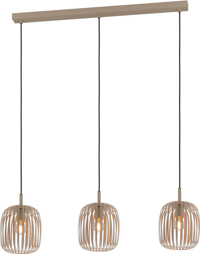 Lampada a sospensione Eglo Romazzina - e27 - 90 cm - colore sabbia