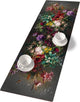 Bertoni - mantel camino de mesa - fieltro - 115x40cm - estampado floral