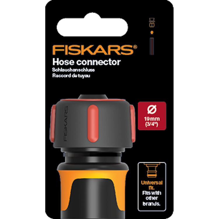 Fiskars 1067663 - slangkoppeling 19mm | 8 stuks
