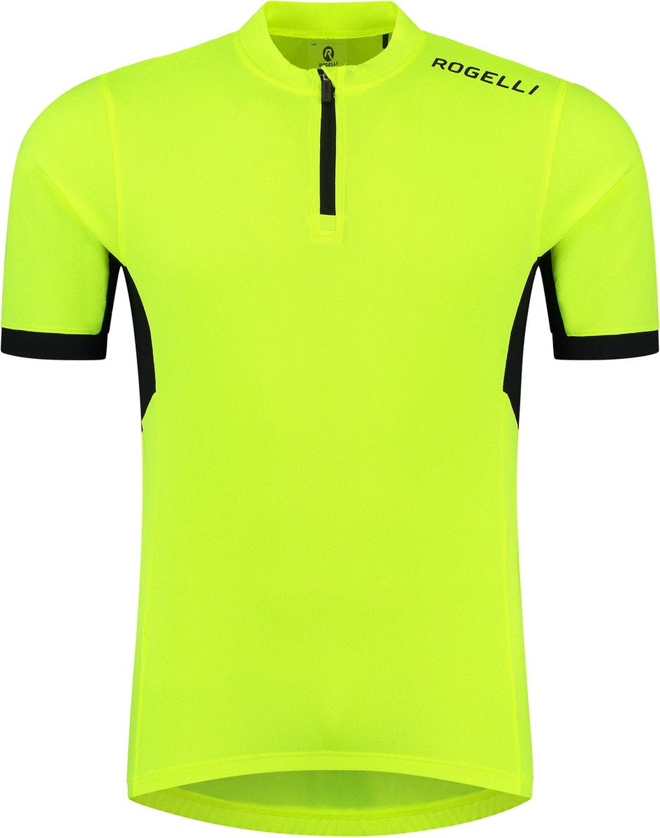 Maglia ciclismo Rogelli core da uomo - maniche corte - nero giallo fluorescente - 4xl