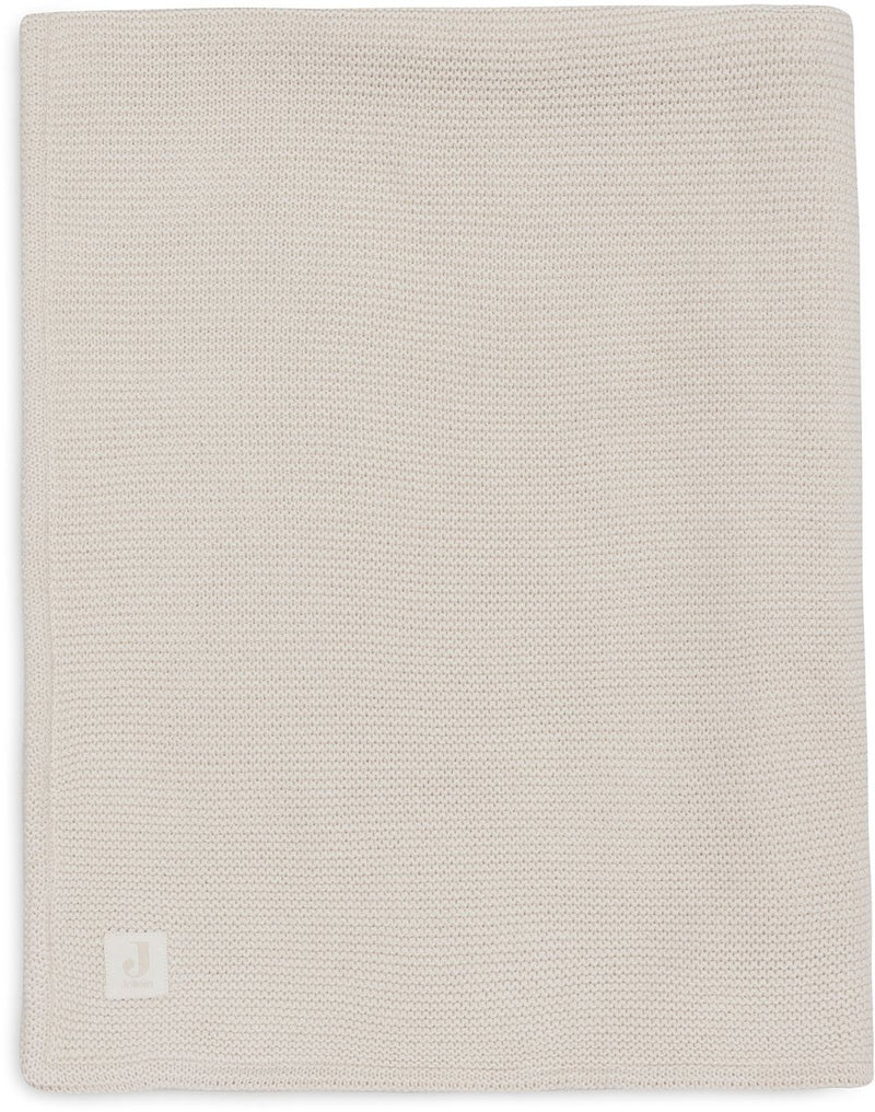 Coperta per culla Jollein - 75x100 cm - maglia basic - velluto d'avena