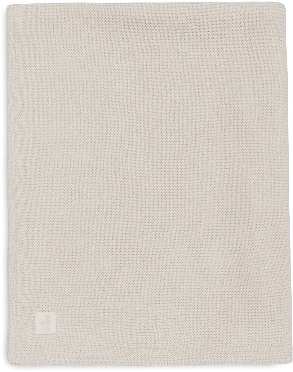 Coperta per culla Jollein - 100x150 cm - maglia basic - velluto d'avena