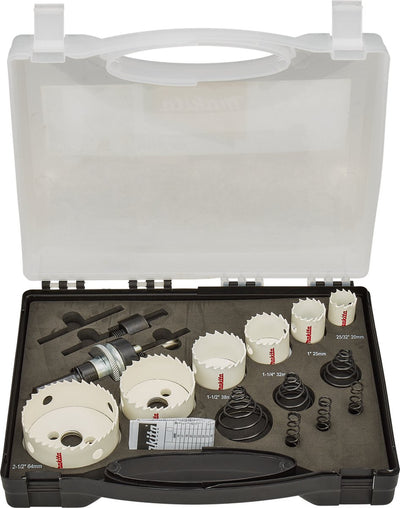 Makita accessories hole saw set 15-piece metal - b-38679 - b-38679
