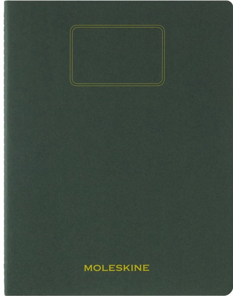 Moleskine schrift student xxl - zachte kraft - blanco - mirte groen