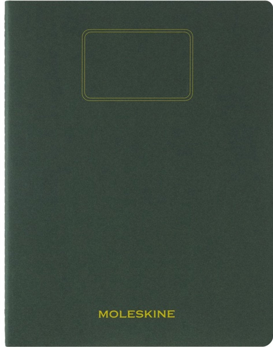 Moleskine quaderno studente xxl - morbida kraft - a righe - verde mirto