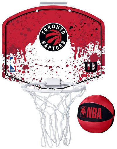 Set Wilson Team Mini Hoop NBA Raptors con palla e mini canestro da basket multicolore