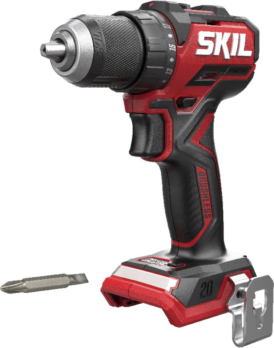 Taladro inalámbrico skil brushless - 20v - taladro - 2 velocidades - taladrar tornillos - sin cargador de batería